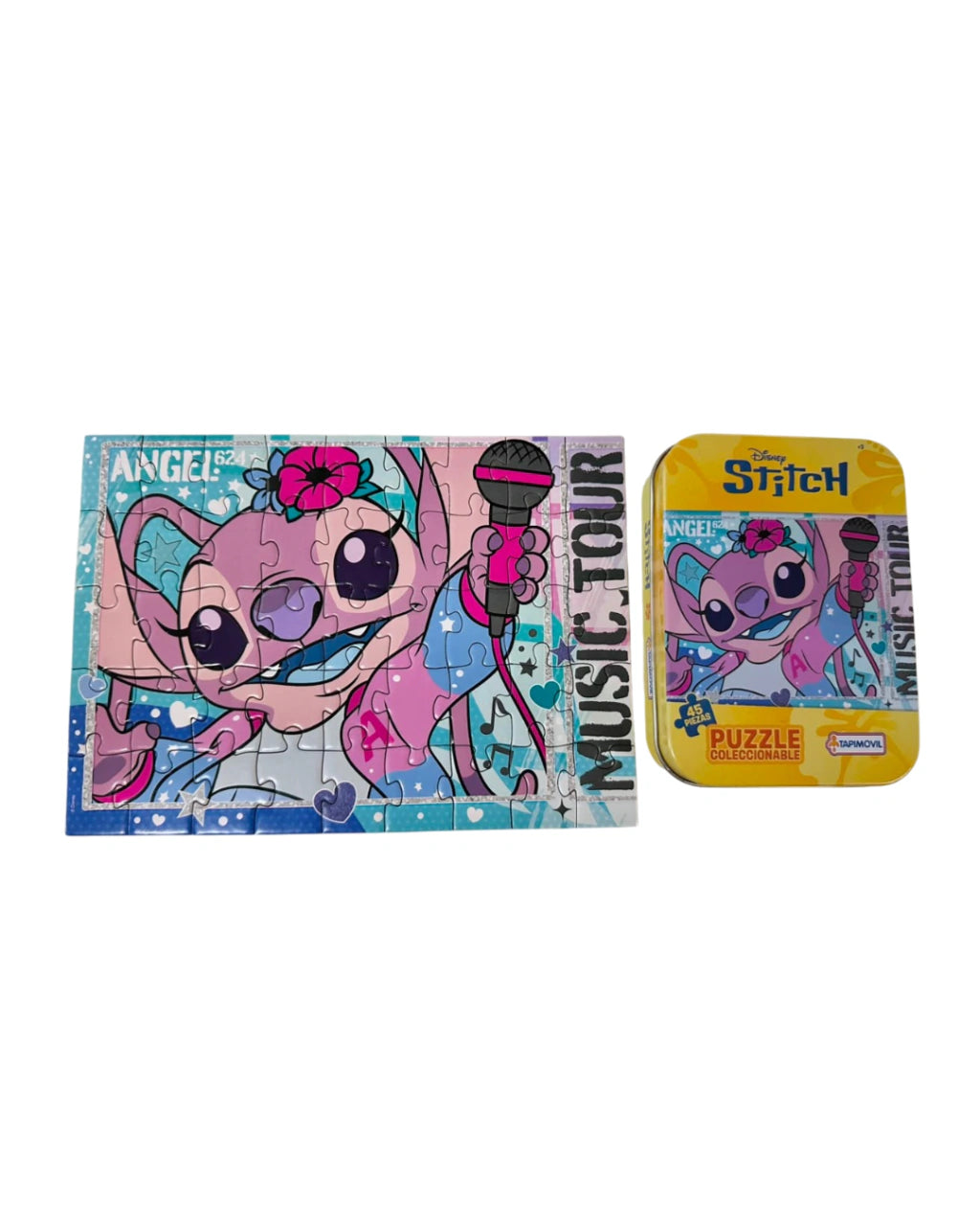 Rompecabezas 45 piezas en lata Stitch