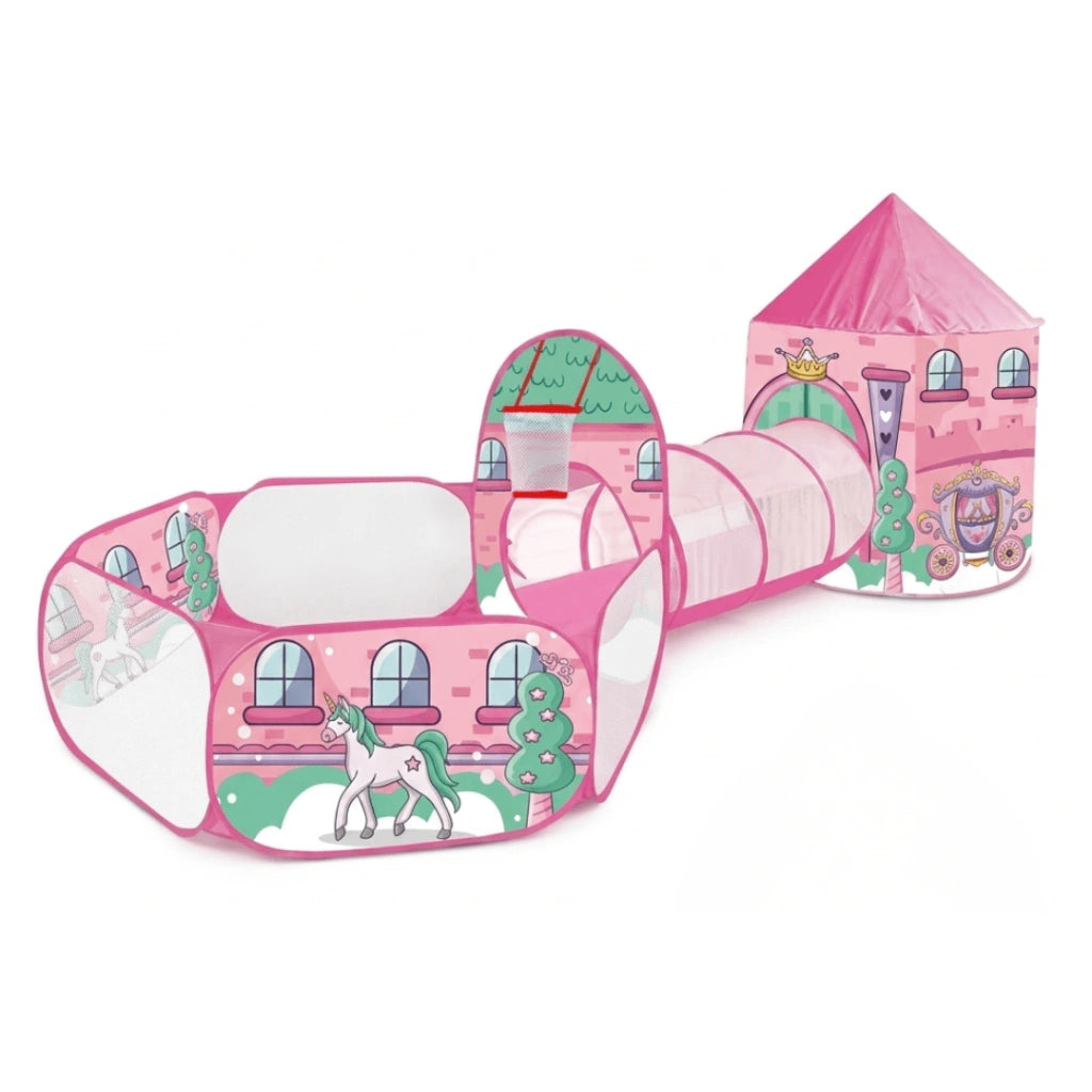 Carpa Infantil de Juegos 3 en 1 Unicornio Rosa