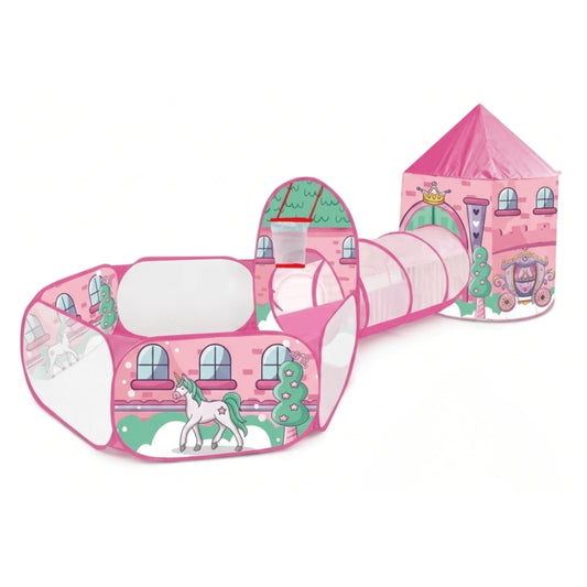 Carpa Infantil de Juegos 3 en 1 Unicornio Rosa