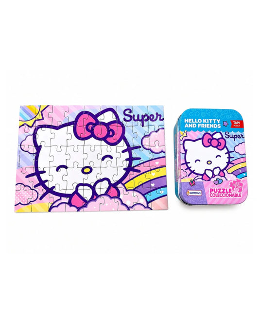 Rompecabezas 45 piezas en lata Hello kitty and friends
