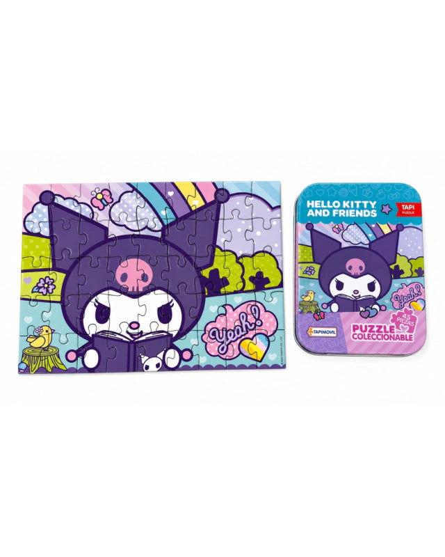 Rompecabezas 45 piezas en lata Hello kitty and friends