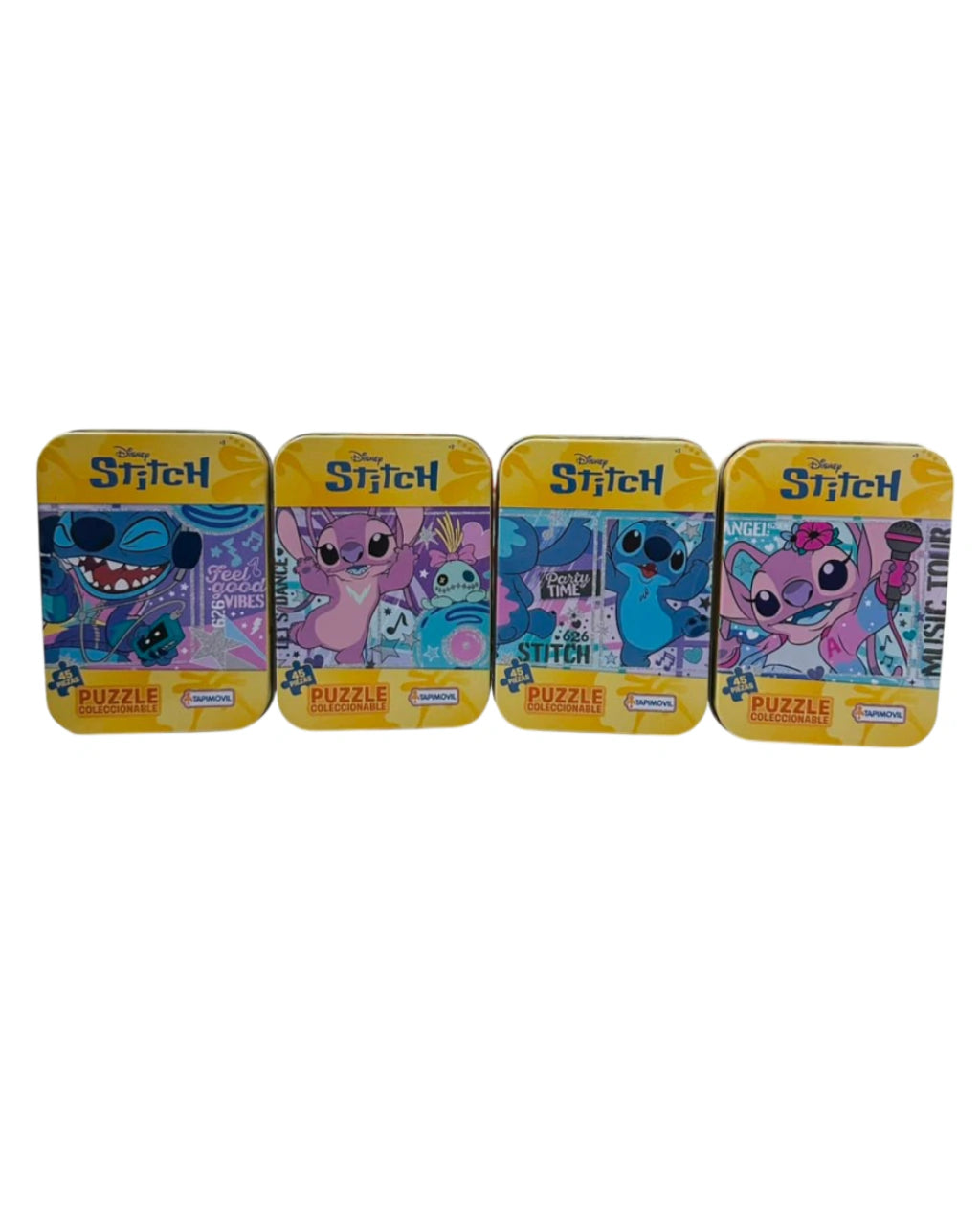 Rompecabezas 45 piezas en lata Stitch