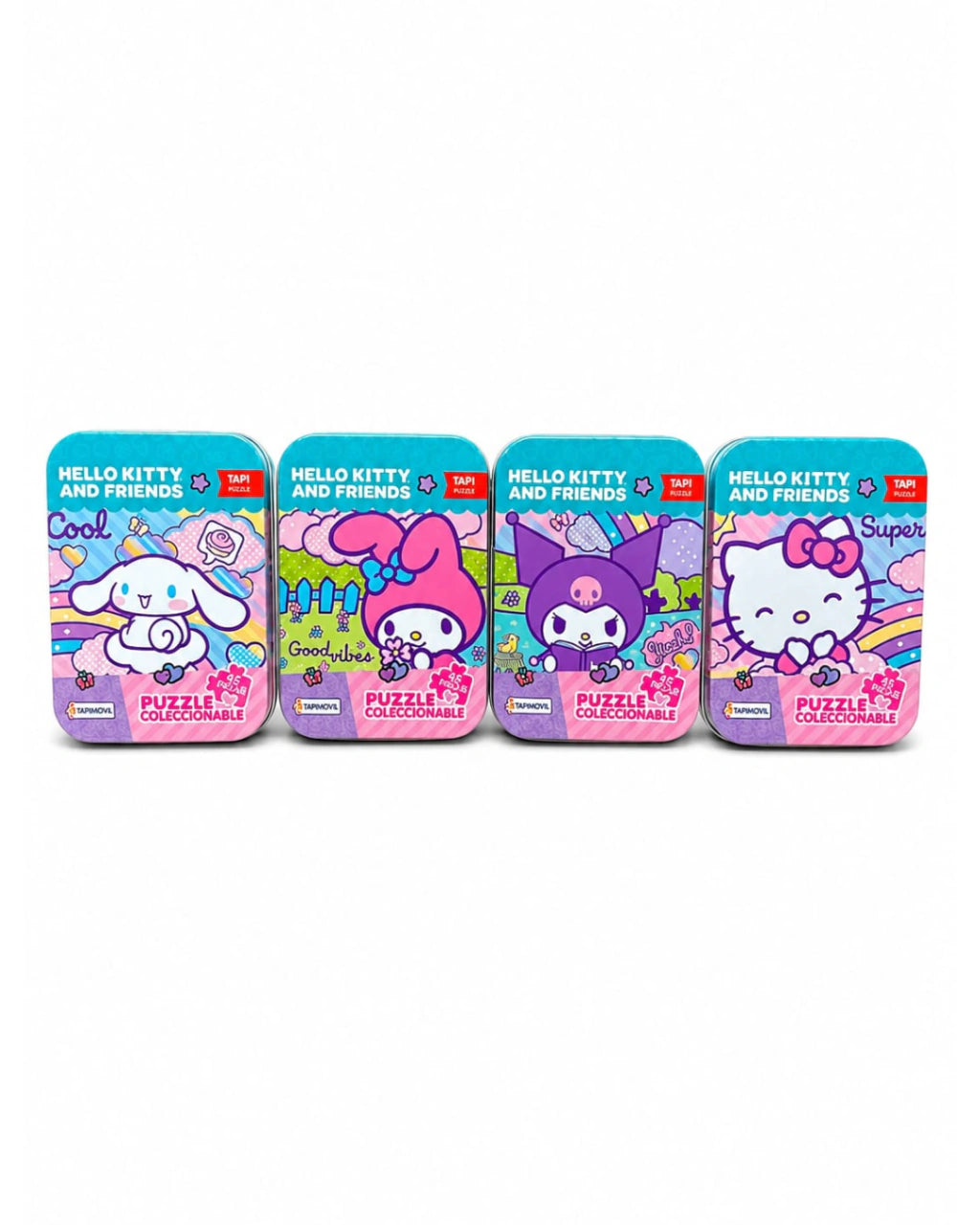 Rompecabezas 45 piezas en lata Hello kitty and friends