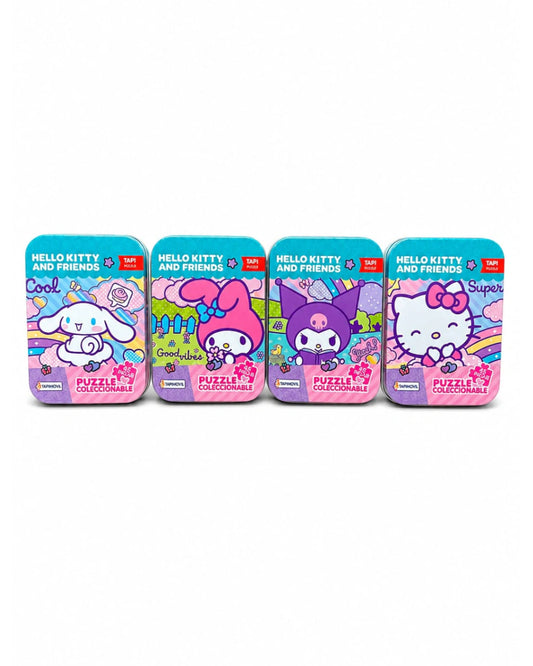 Rompecabezas 45 piezas en lata Hello kitty and friends